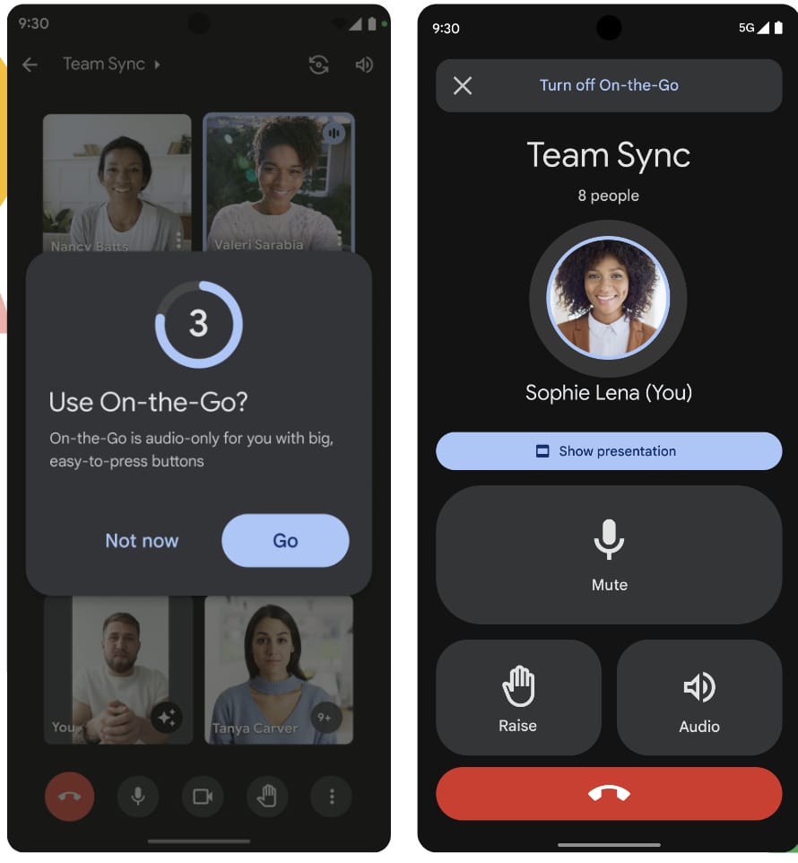 Google Meet on the Go
