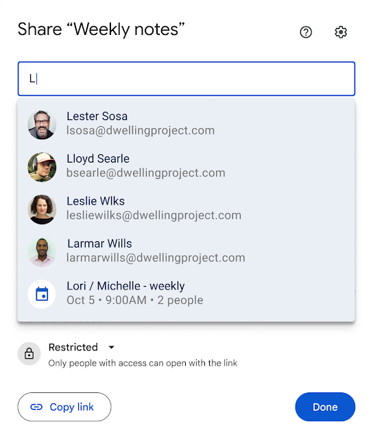 Share Google Docs directly in Google Calendar
