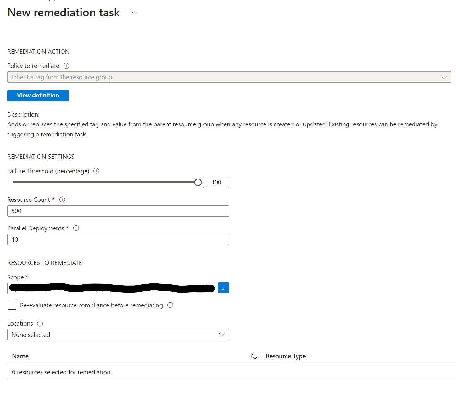 Manual Remediation Input