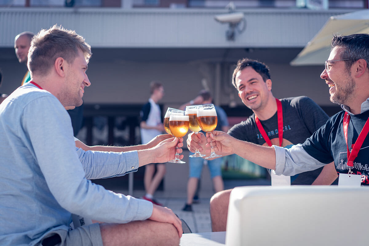 Attendees spending time together at Scala Days Madrid.