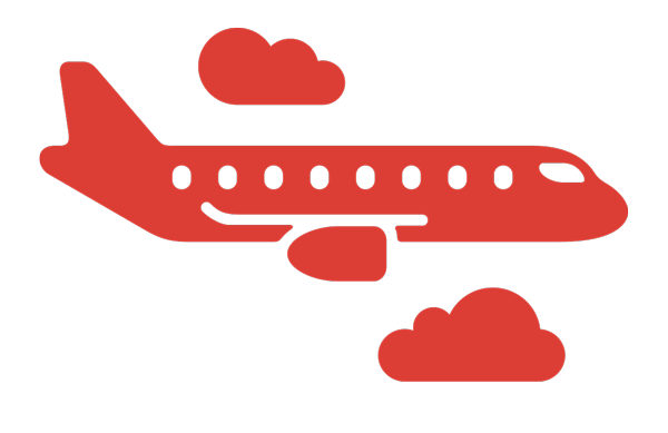 A plane flying into the cloud