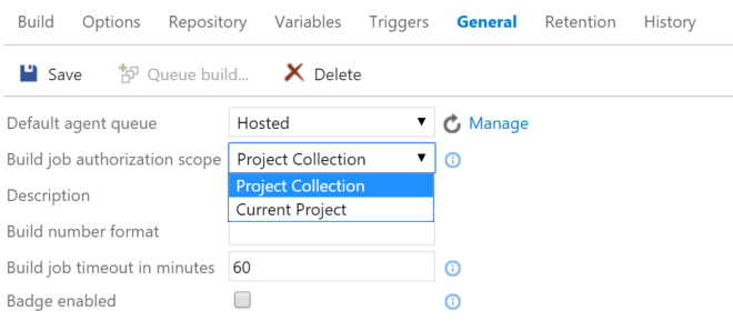 build scope