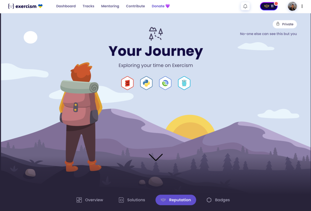 journey on exercism