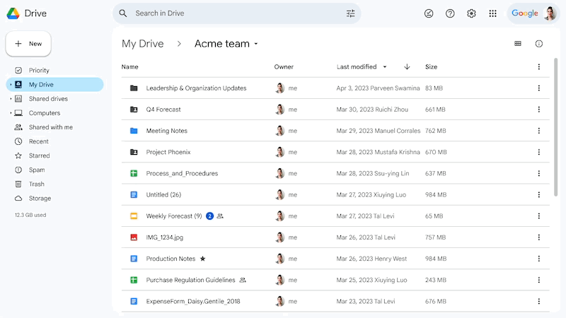 New Google Drive Location Picker 2
