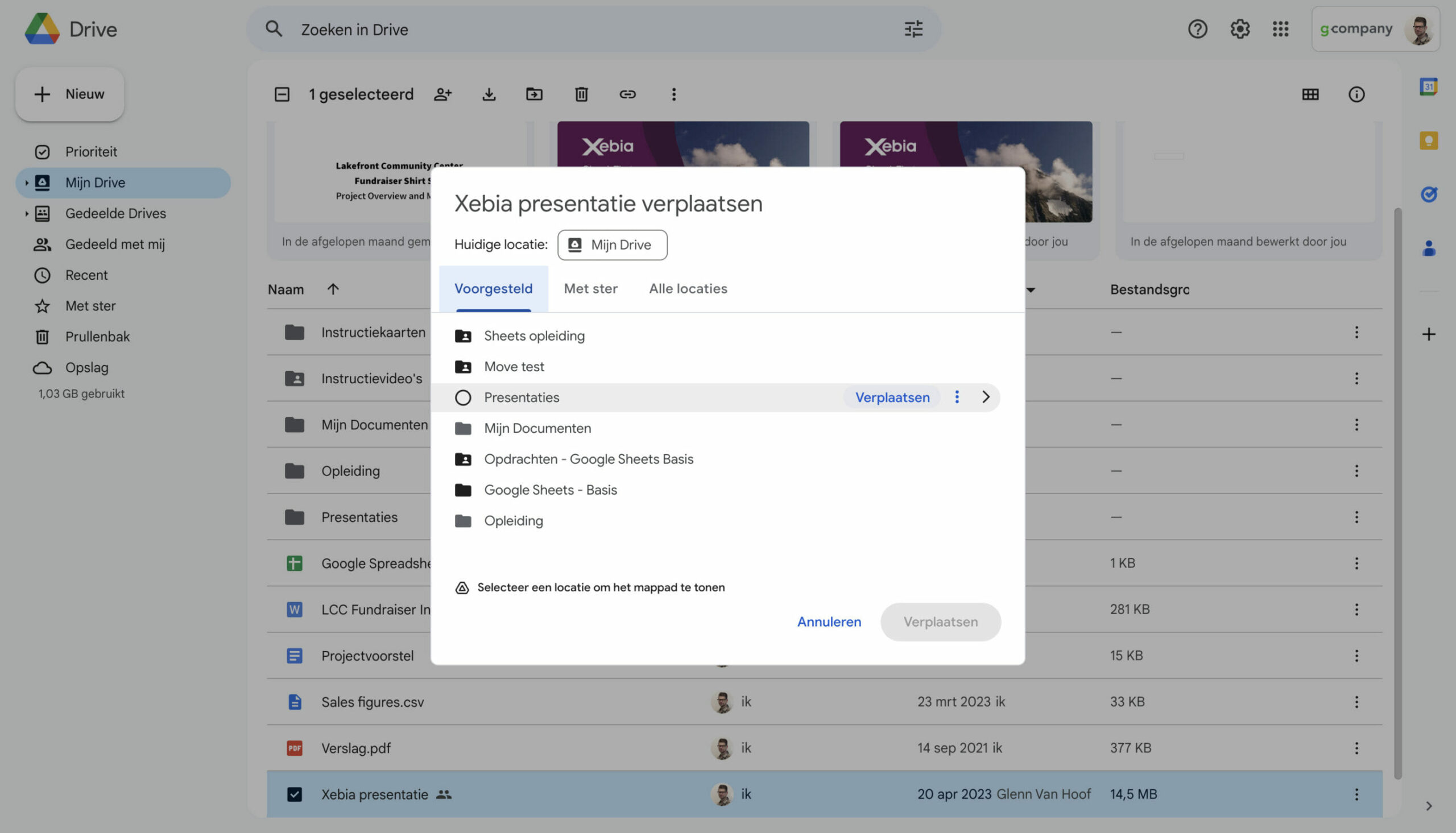 New Google Drive Location Picker 1