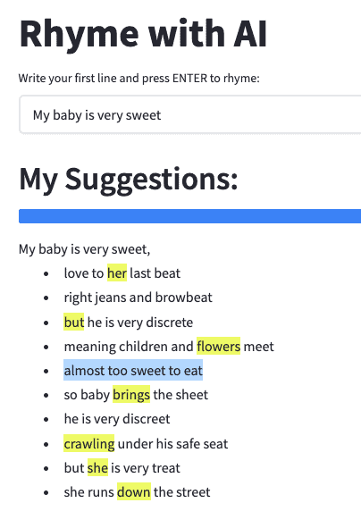 Rhyme with AI on Hugging Face Spaces