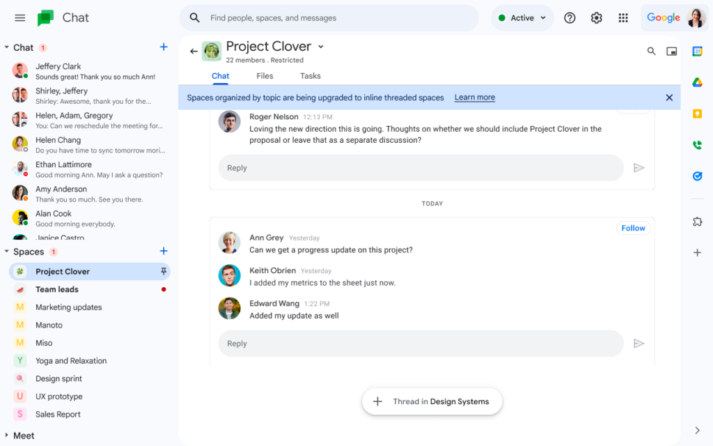 Workplace - Chat inline threading1