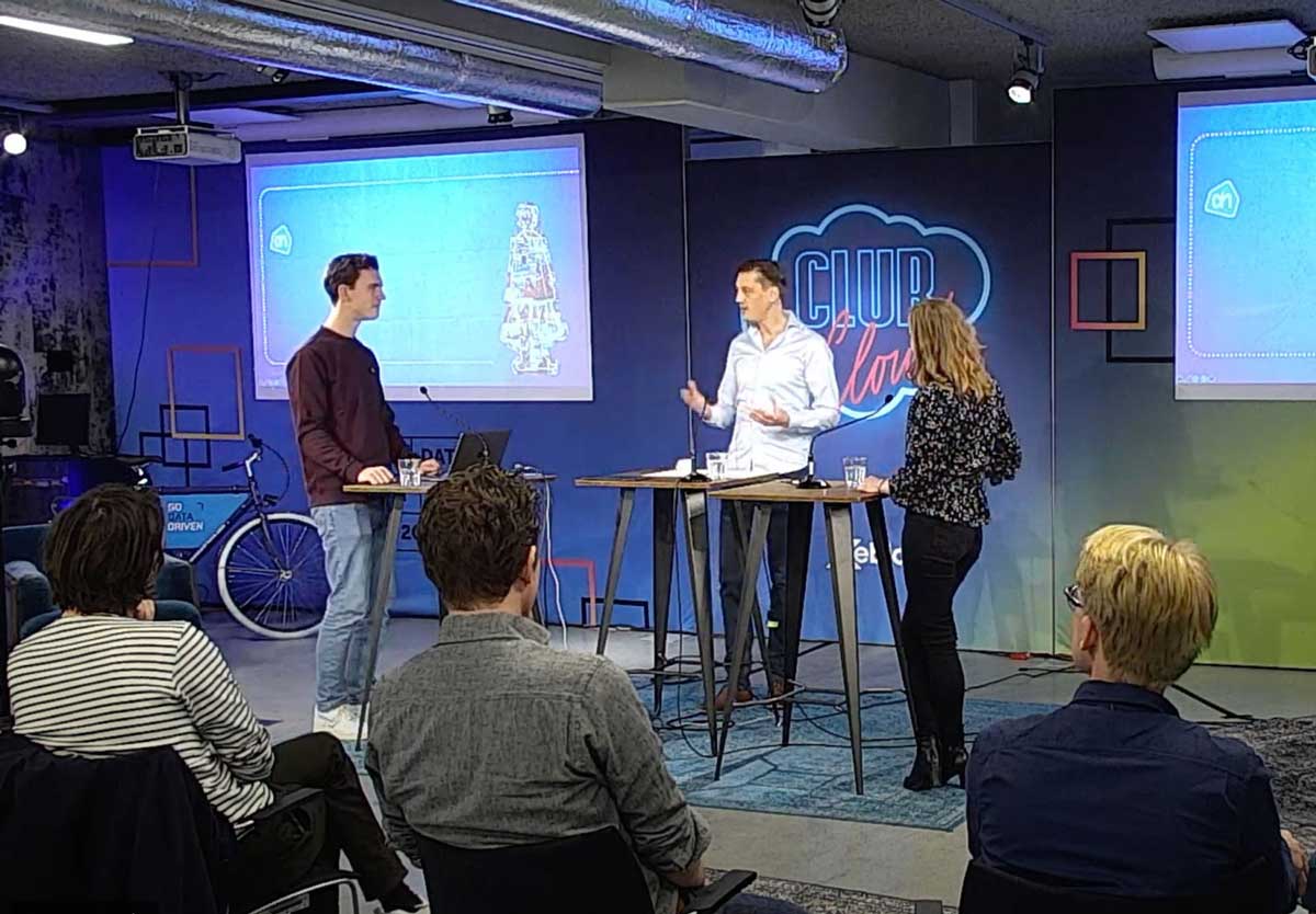 Ahold data scientists discuss data-driven applications during Club Cloud
