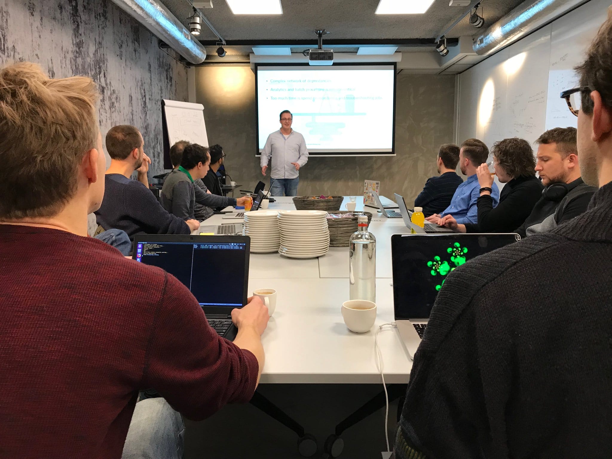 Fokko rocking the stage at the Airflow code breakfast