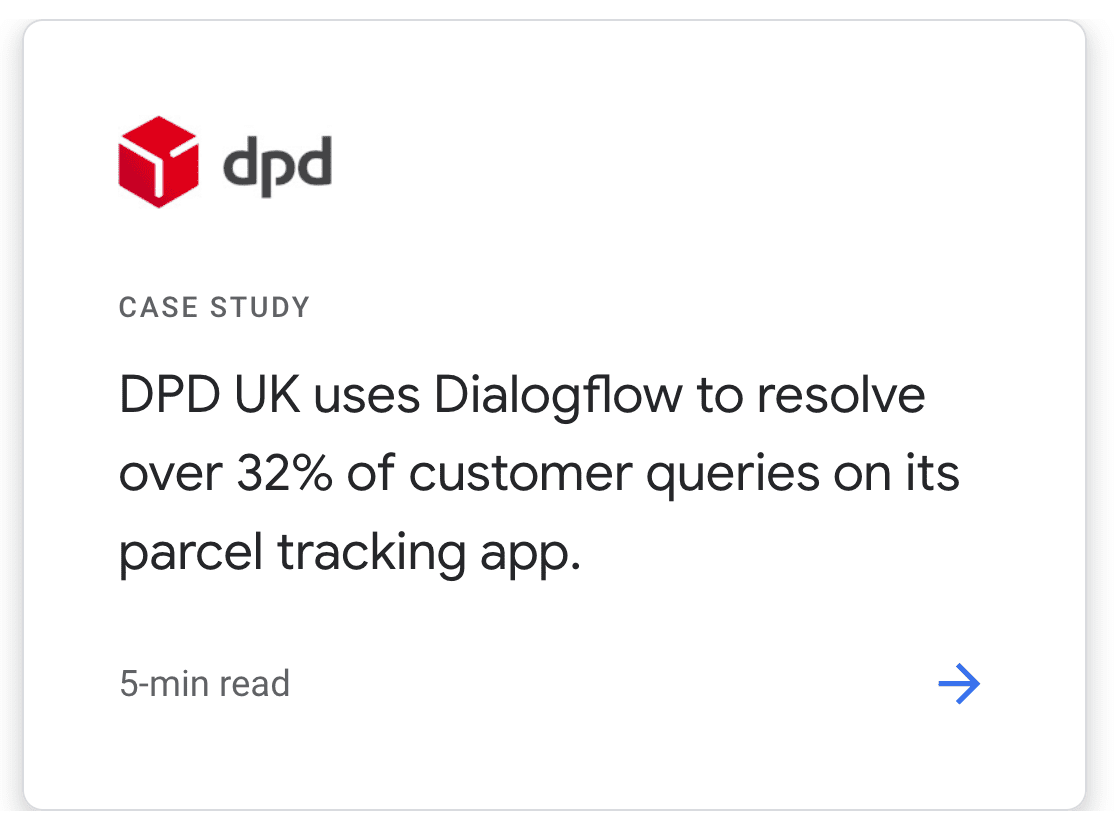 Customer Story on Google Dialogflow's website. Retrieved 20 April 2021