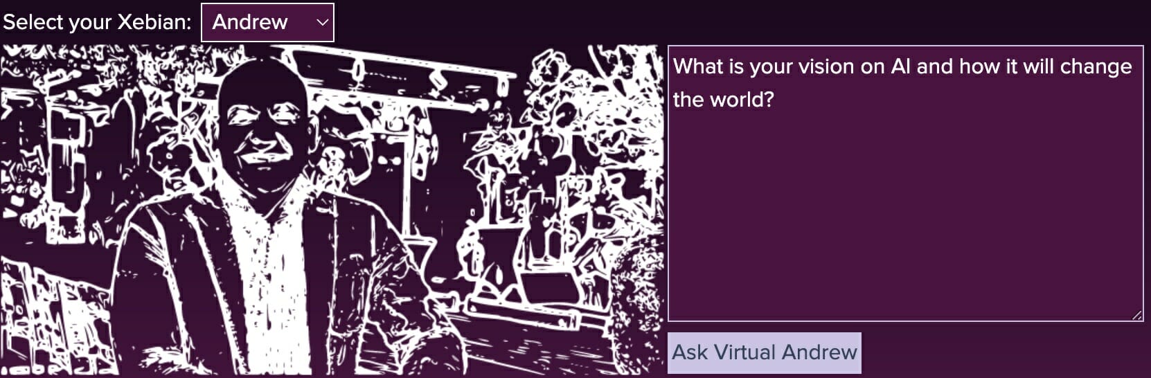 Question to Andrew