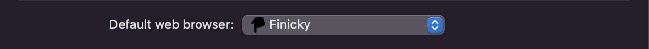 Example of your default browser configuration