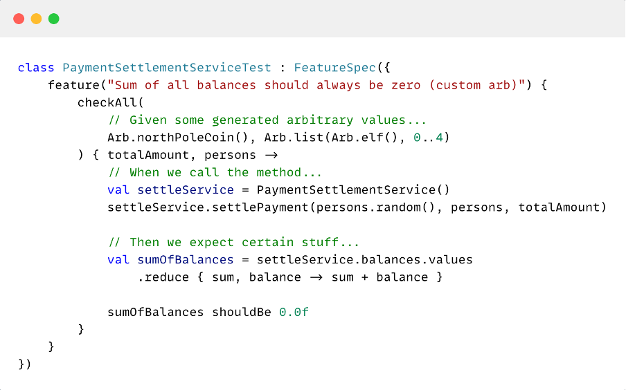 Kotlin and Kotest