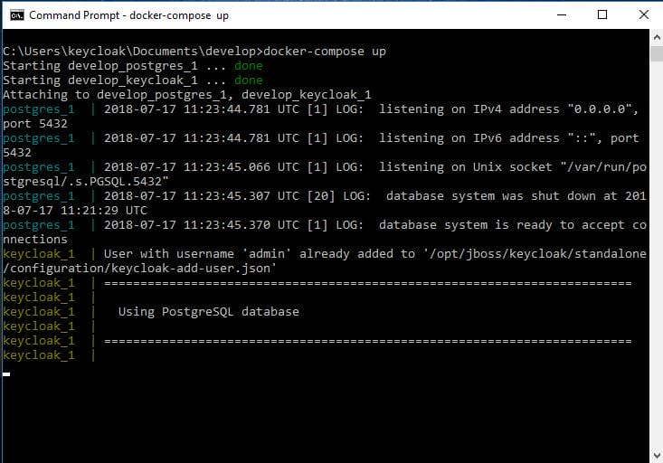 docker-compose up