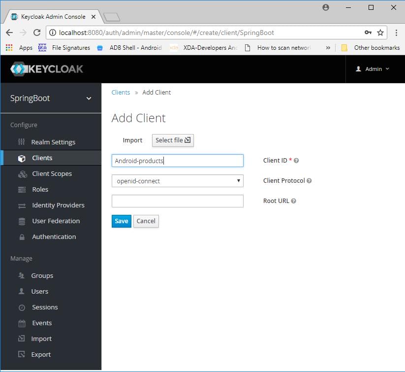 Add a client.