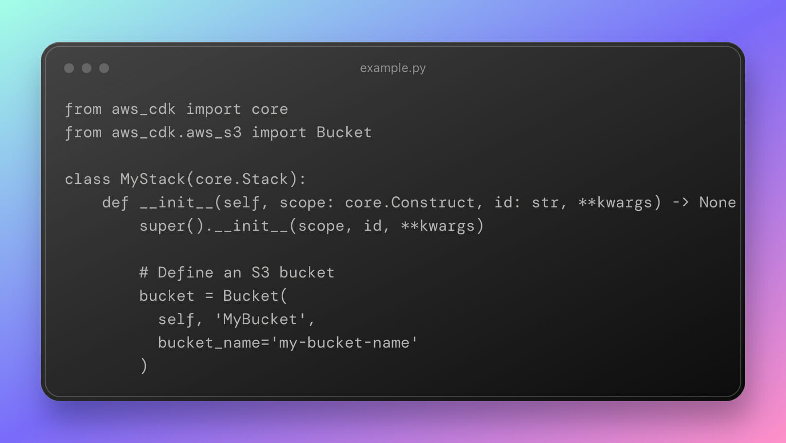 aws cdk declarative