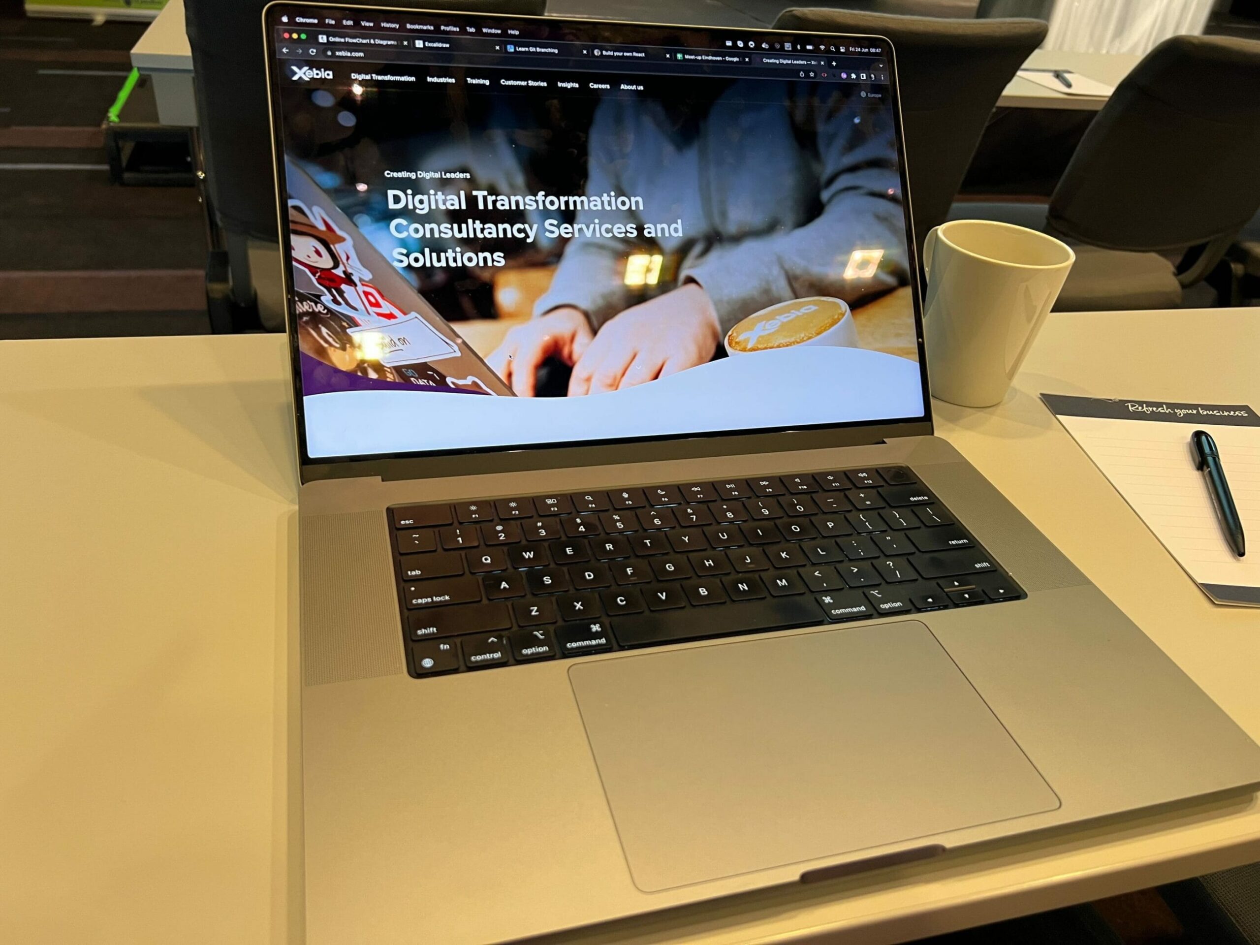 laptop and coffee