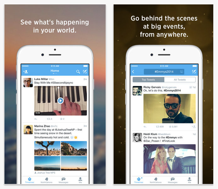 twitter hybrid app