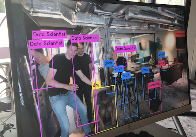 Data Scientists and dogs in our office