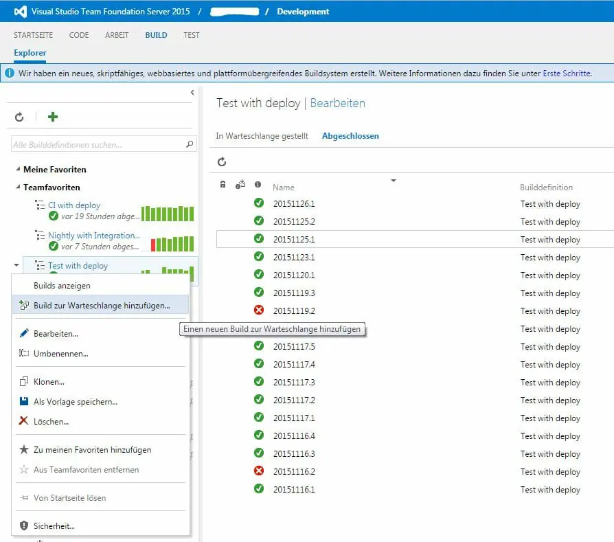 Agiles Testen mit Scrum und Continuous Integration rockt 4 Build erstellen im TFS