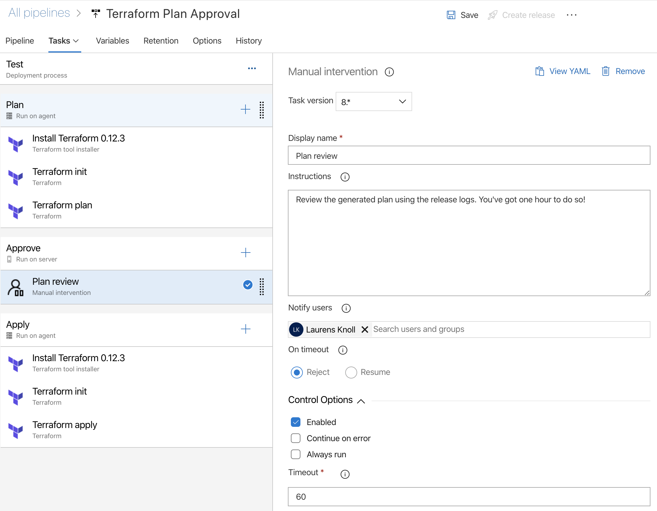 Include Terraform Plan Approval in Azure DevOps Release Pipeline 4 04 test approve