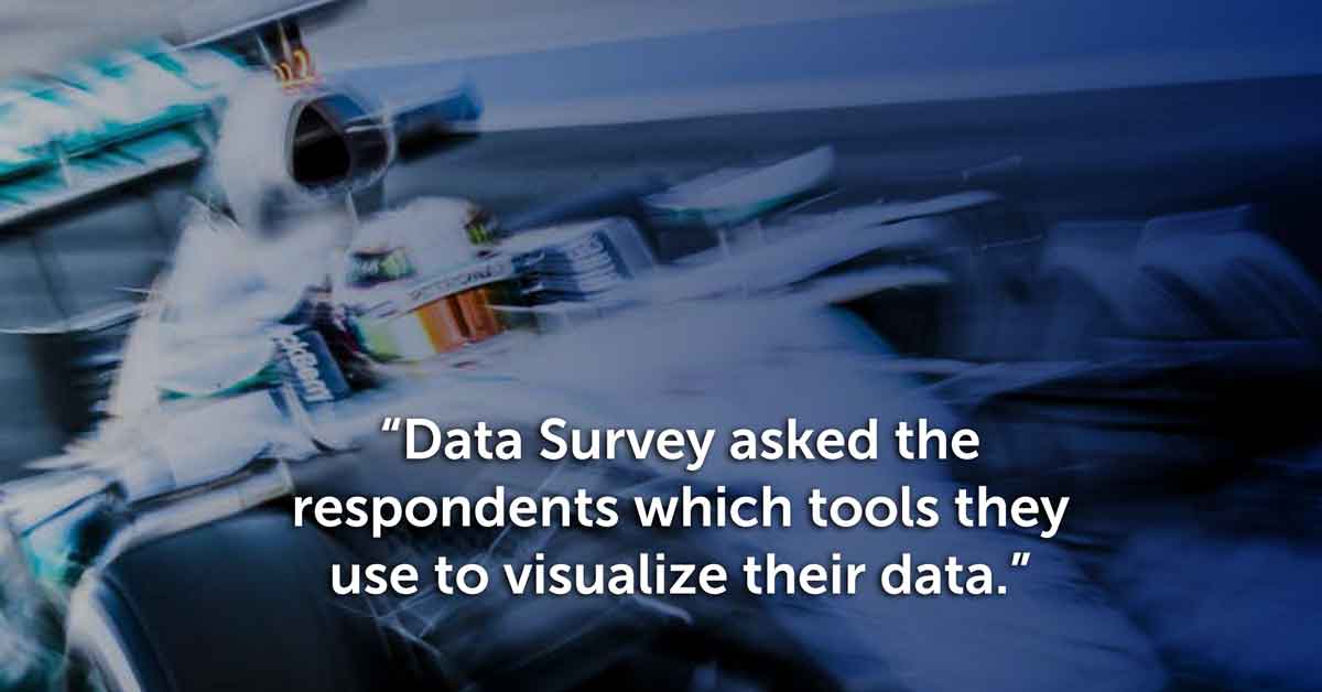 Data Survey asked the respondents which tools they use to visualize their data - by xebia.