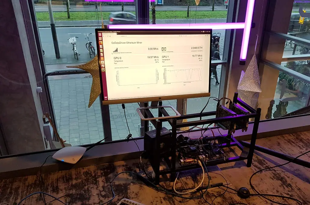 Turning off our Ethereum miner 1 Miner assembled