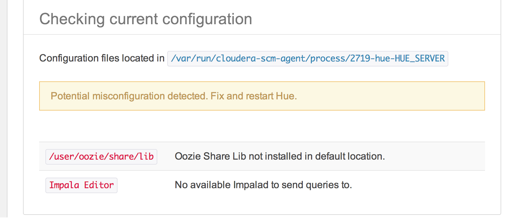 HUE-config-warnings