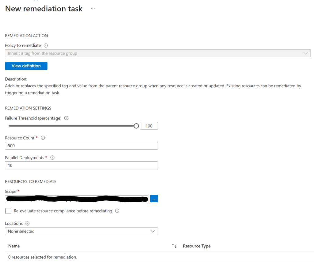 Manual Remediation Input